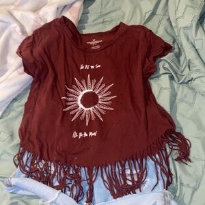 American eagle size medium T-shirt crop
